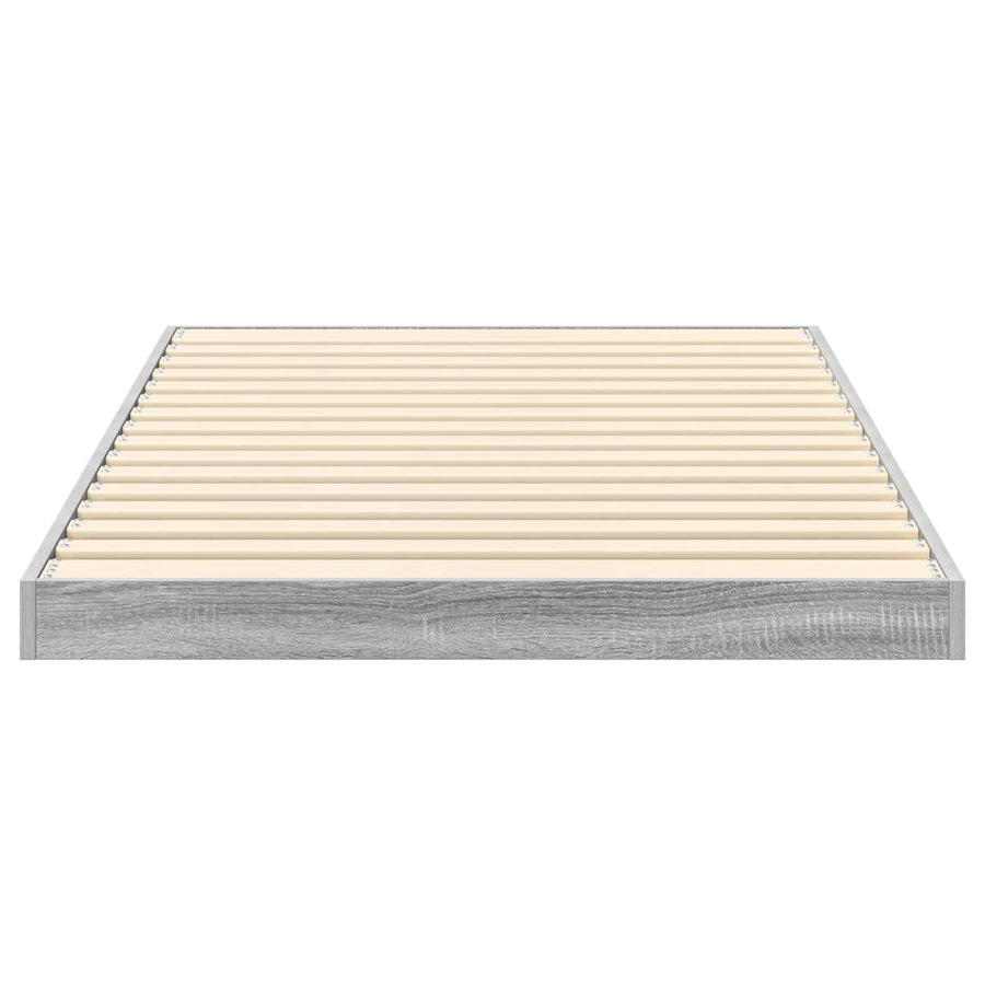 Vloer bedframe Sonoma 90 x 200 cm Bewerkt hout