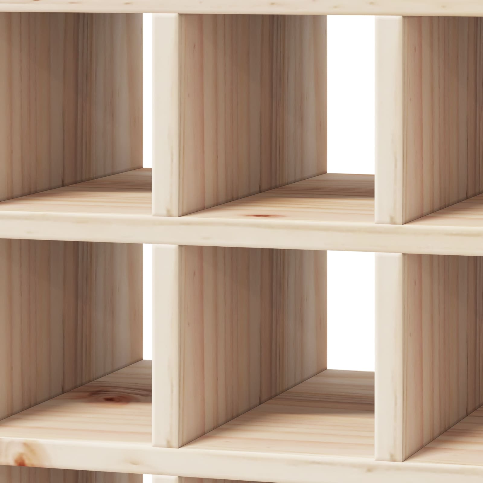 Wijnrek 2 pcs Naturel 56 x 25 x 56 cm Massief grenenhout