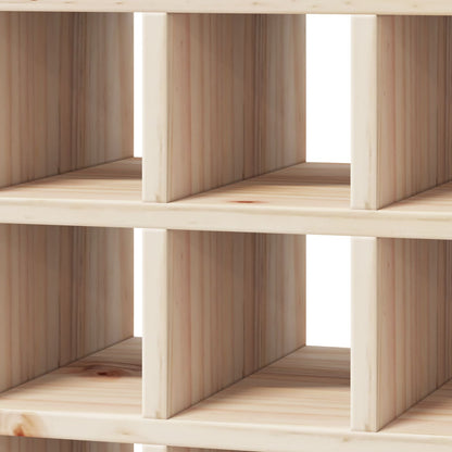 Wijnrek 2 pcs Naturel 56 x 25 x 56 cm Massief grenenhout