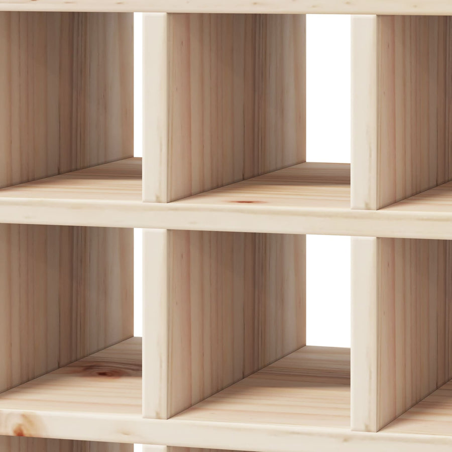 Wijnrek 2 pcs Naturel 56 x 25 x 56 cm Massief grenenhout
