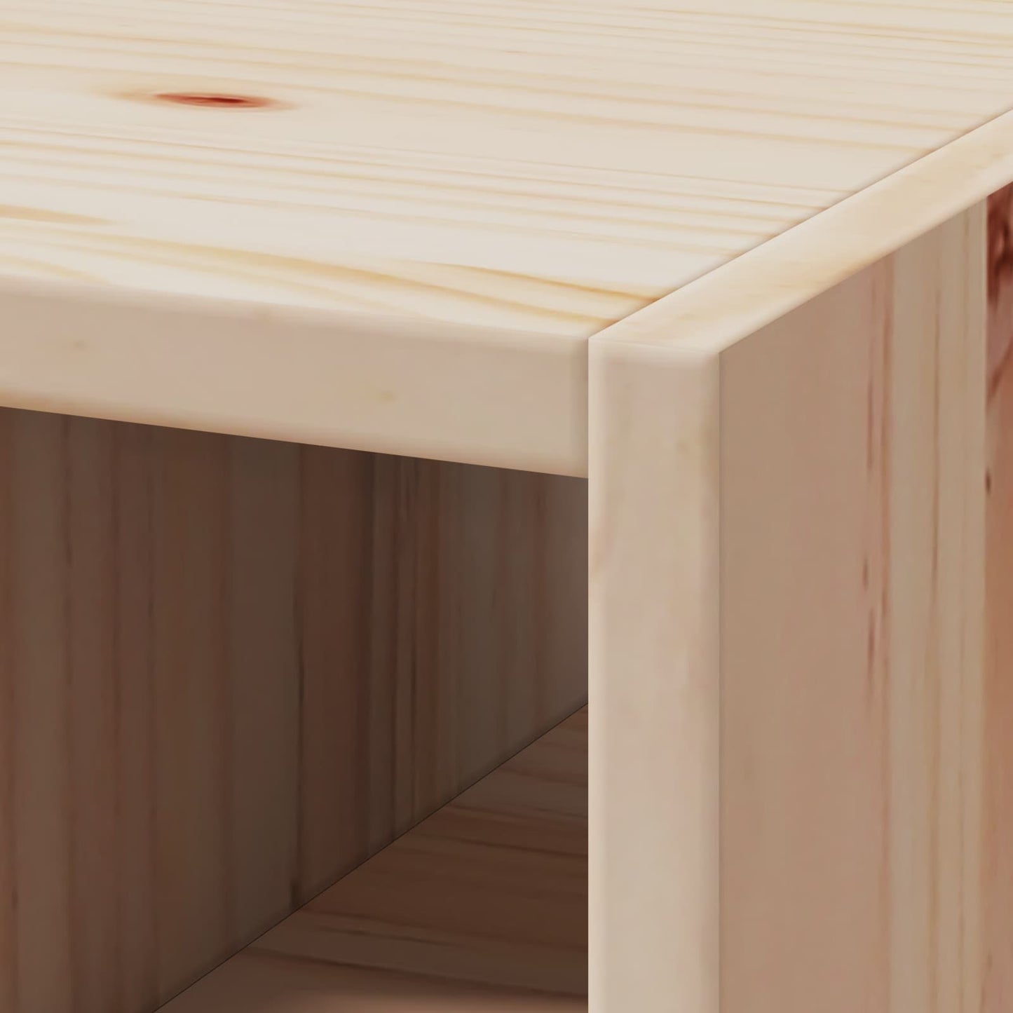 Wijnrek 2 pcs Naturel 56 x 25 x 56 cm Massief grenenhout
