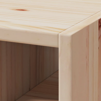 Wijnrek 2 pcs Naturel 56 x 25 x 56 cm Massief grenenhout