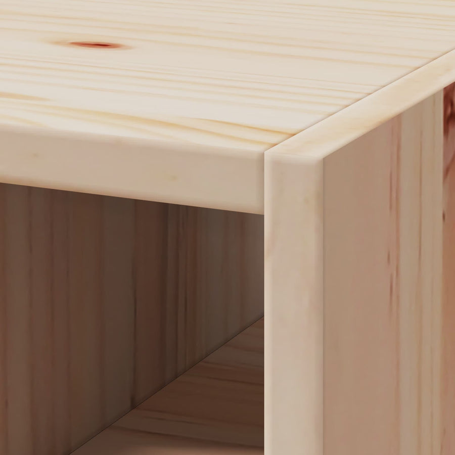 Wijnrek 2 pcs Naturel 56 x 25 x 56 cm Massief grenenhout