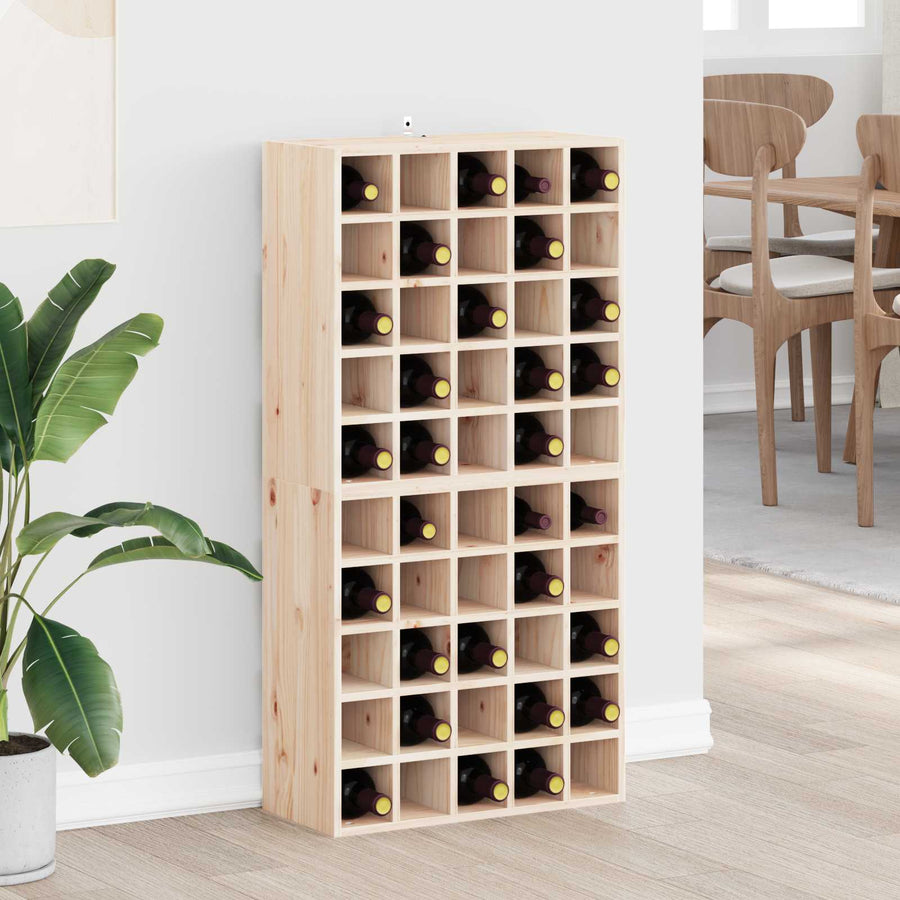 Wijnrek 2 pcs Naturel 56 x 25 x 56 cm Massief grenenhout