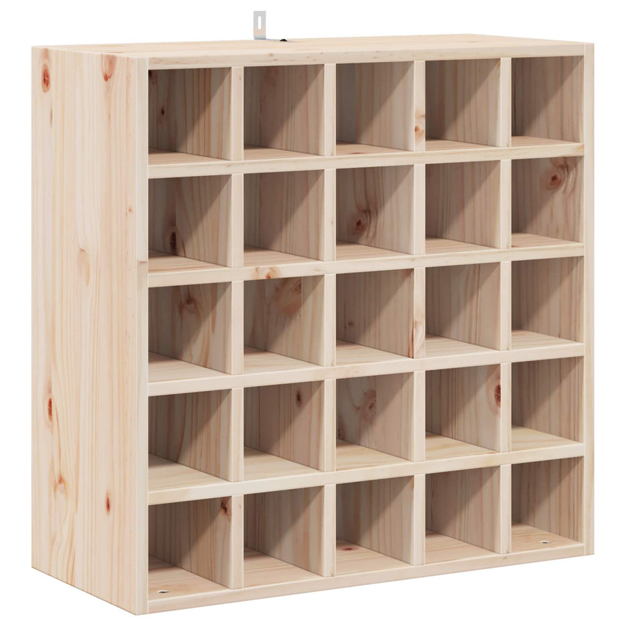 Wijnrek 2 pcs Naturel 56 x 25 x 56 cm Massief grenenhout