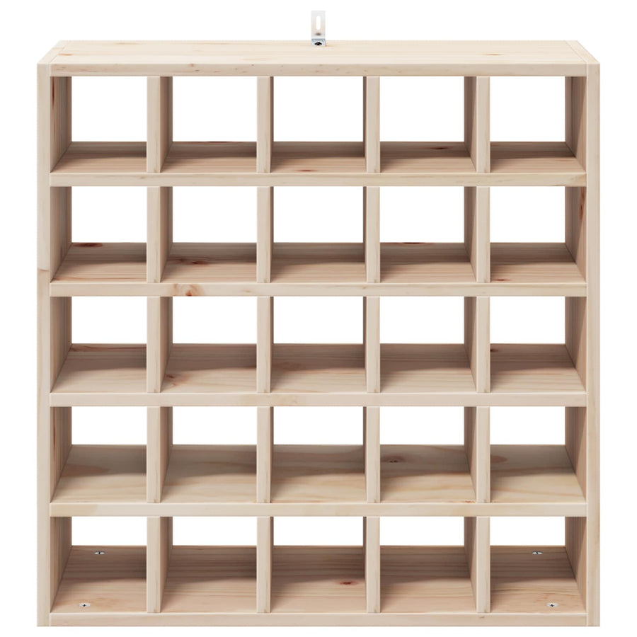 Wijnrek 2 pcs Naturel 56 x 25 x 56 cm Massief grenenhout