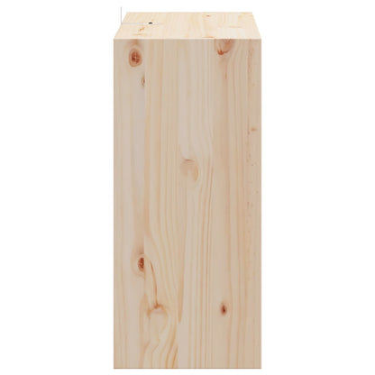 Wijnrek 2 pcs Naturel 56 x 25 x 56 cm Massief grenenhout