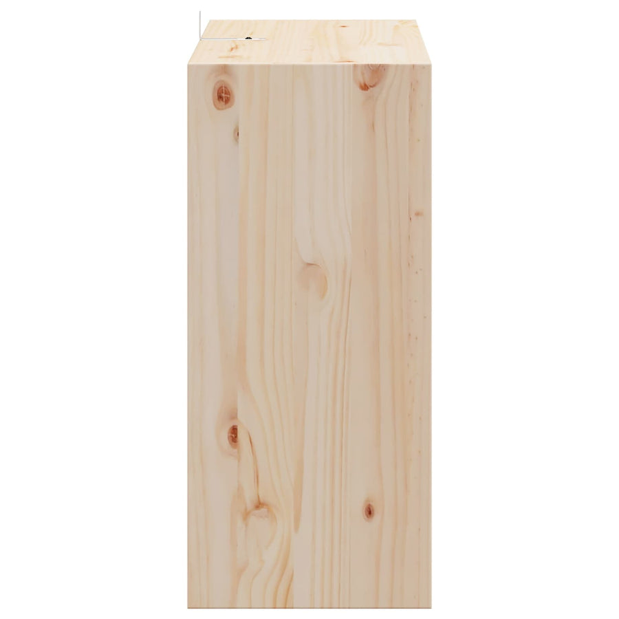 Wijnrek 2 pcs Naturel 56 x 25 x 56 cm Massief grenenhout