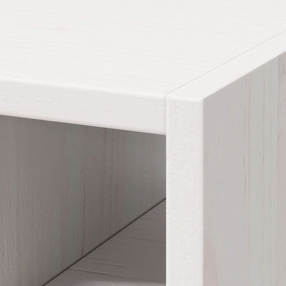Wijnrek 2 pcs Wit 56 x 25 x 56 cm Massief grenenhout