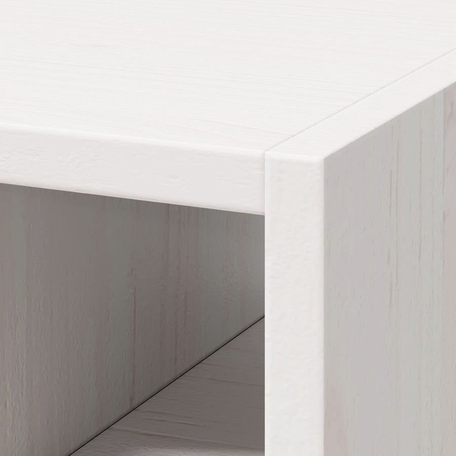 Wijnrek 2 pcs Wit 56 x 25 x 56 cm Massief grenenhout