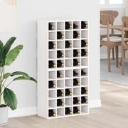 Wijnrek massief grenenhout wit 56x25x56 cm