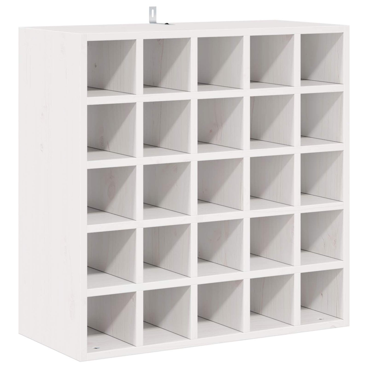 Wijnrek 2 pcs Wit 56 x 25 x 56 cm Massief grenenhout