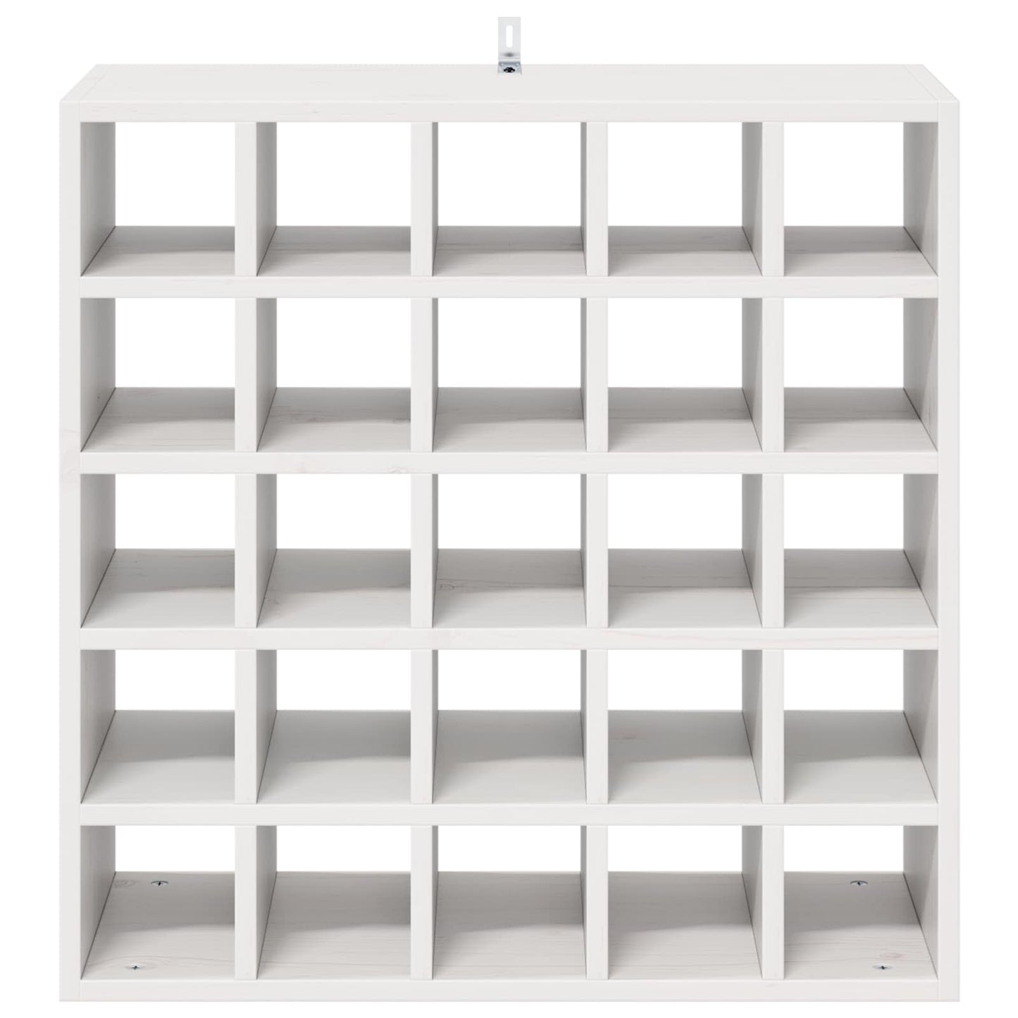 Wijnrek 2 pcs Wit 56 x 25 x 56 cm Massief grenenhout