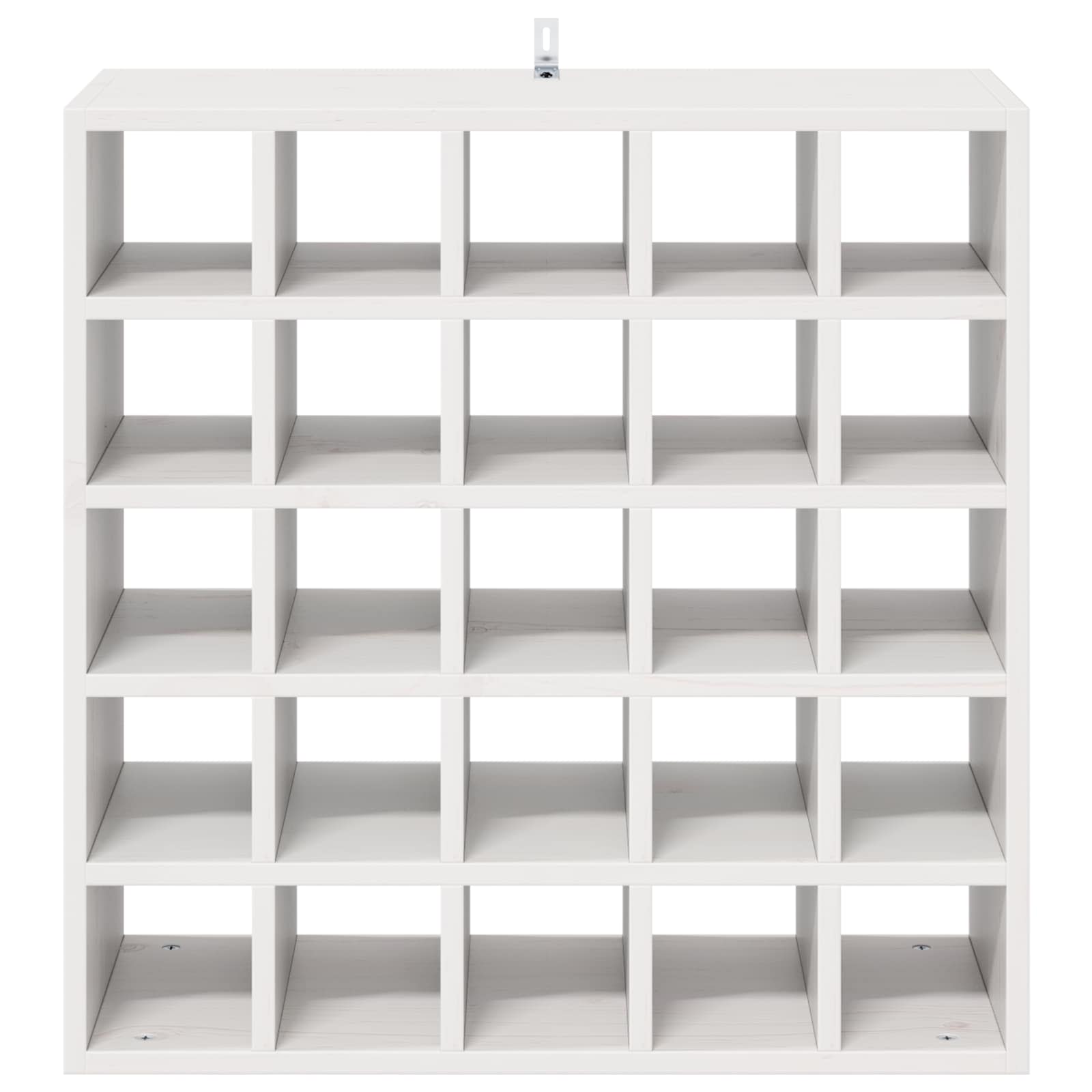 Wijnrek 2 pcs Wit 56 x 25 x 56 cm Massief grenenhout