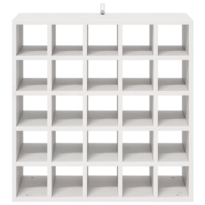 Wijnrek 2 pcs Wit 56 x 25 x 56 cm Massief grenenhout