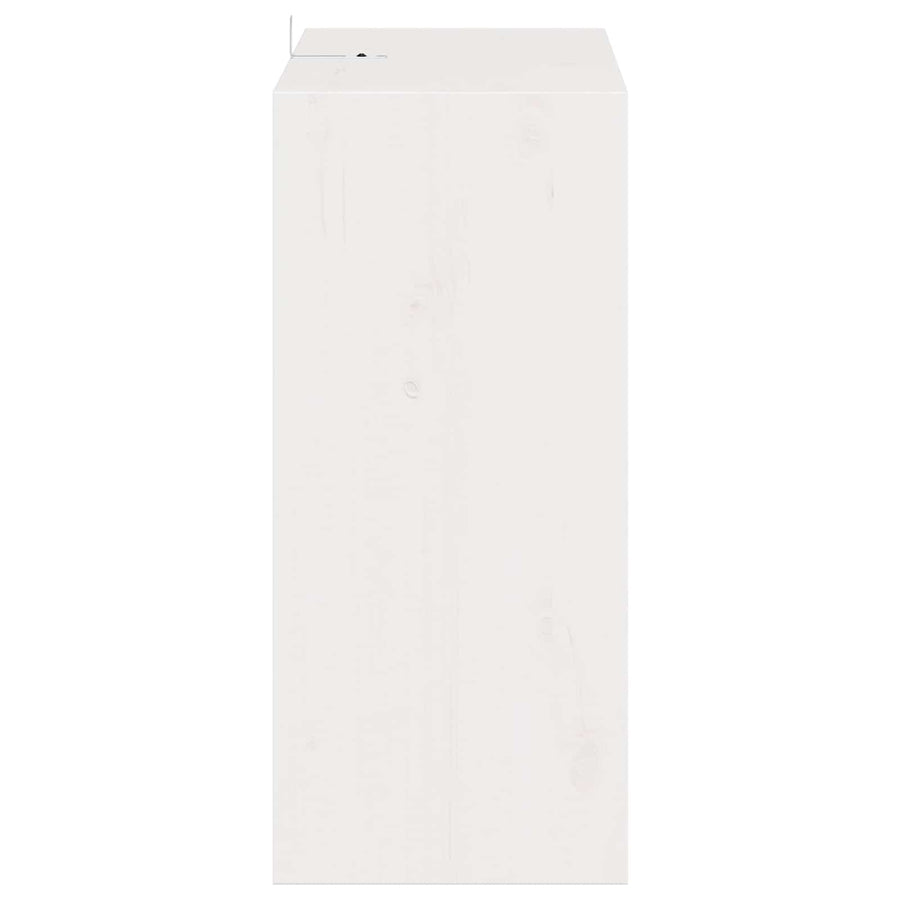 Wijnrek 2 pcs Wit 56 x 25 x 56 cm Massief grenenhout