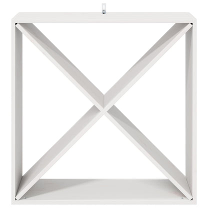 Wijnrek 2 pcs Wit 62 x 25 x 62 cm Massief grenenhout