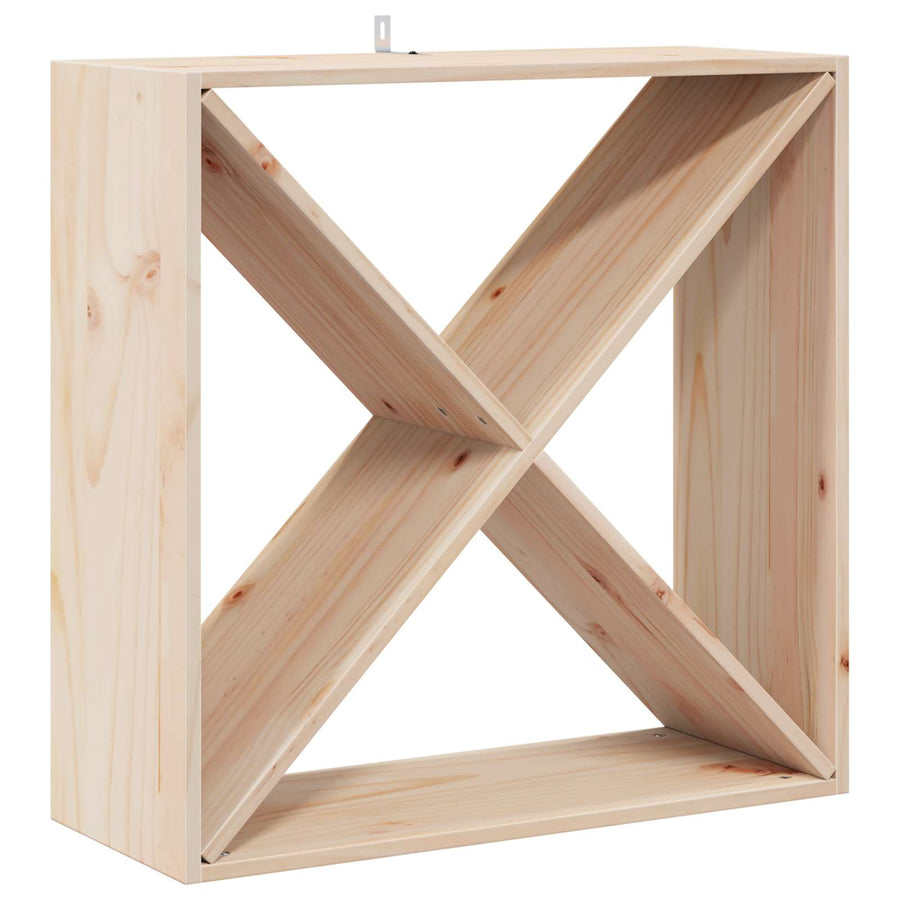 Wijnrek 4 pcs Naturel 62 x 25 x 62 cm Massief grenenhout