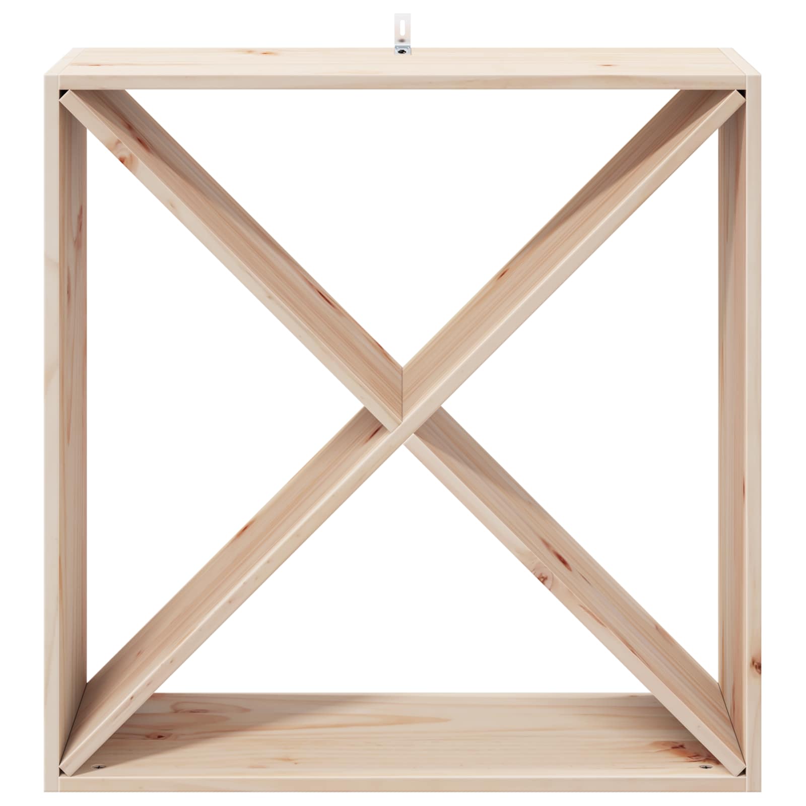 Wijnrek 4 pcs Naturel 62 x 25 x 62 cm Massief grenenhout