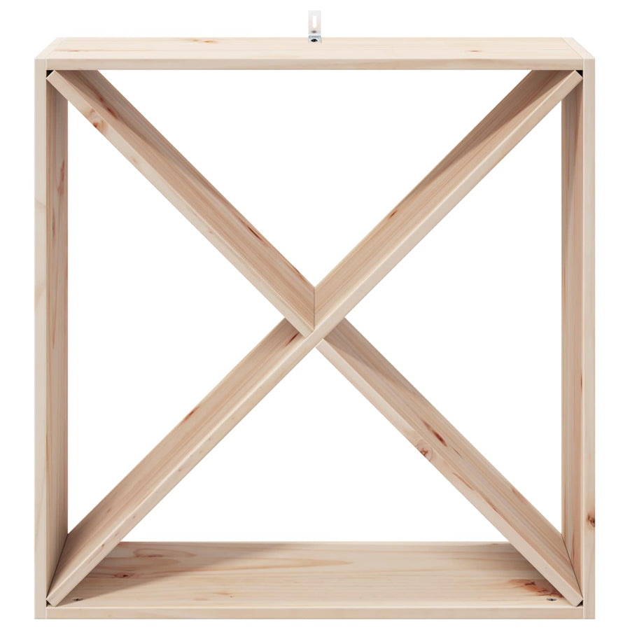 Wijnrek 4 pcs Naturel 62 x 25 x 62 cm Massief grenenhout