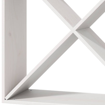 Wijnrek 4 pcs Wit 62 x 25 x 62 cm Massief grenenhout