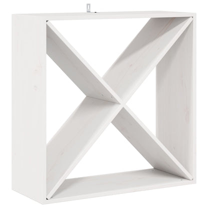 Wijnrek 4 pcs Wit 62 x 25 x 62 cm Massief grenenhout