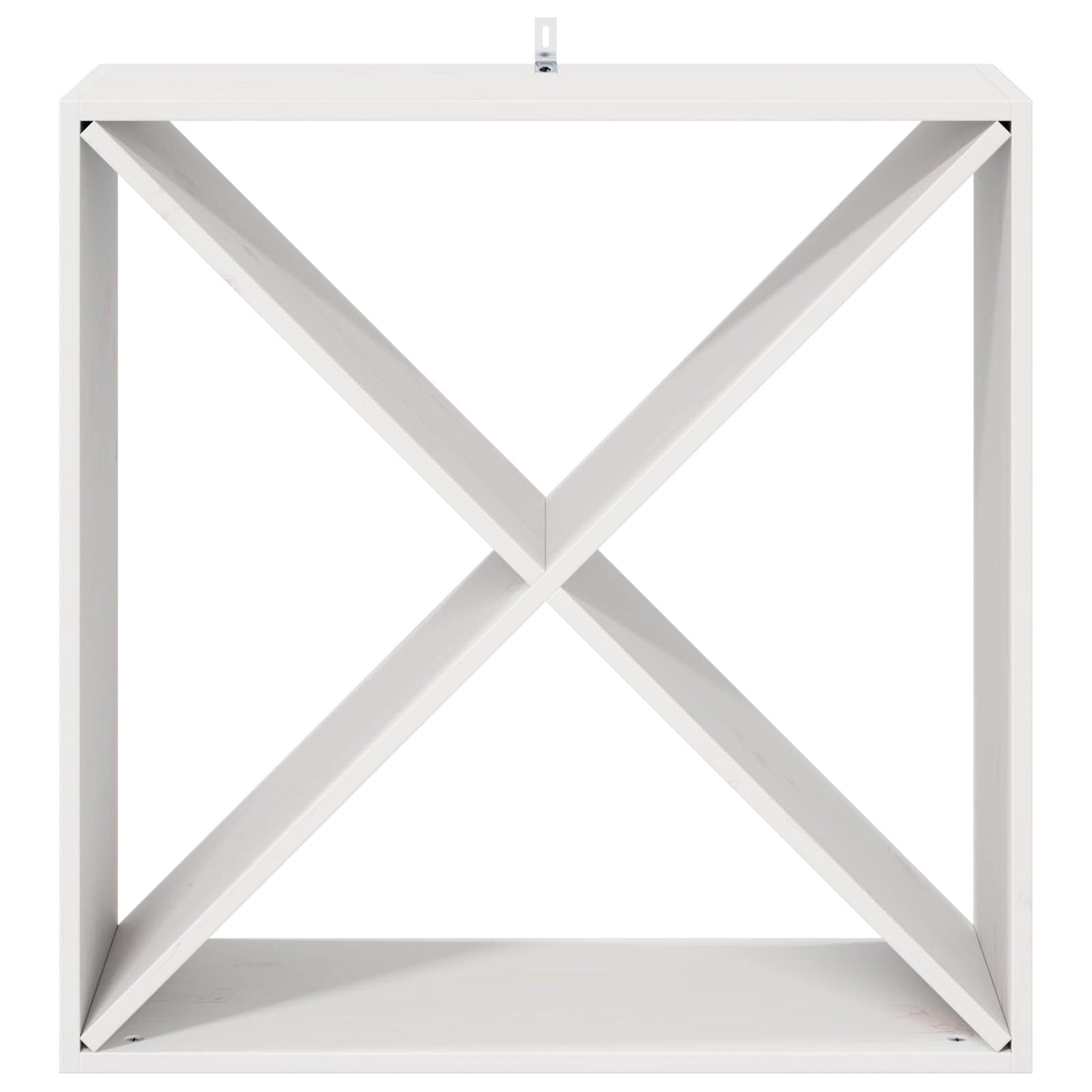 Wijnrek 4 pcs Wit 62 x 25 x 62 cm Massief grenenhout