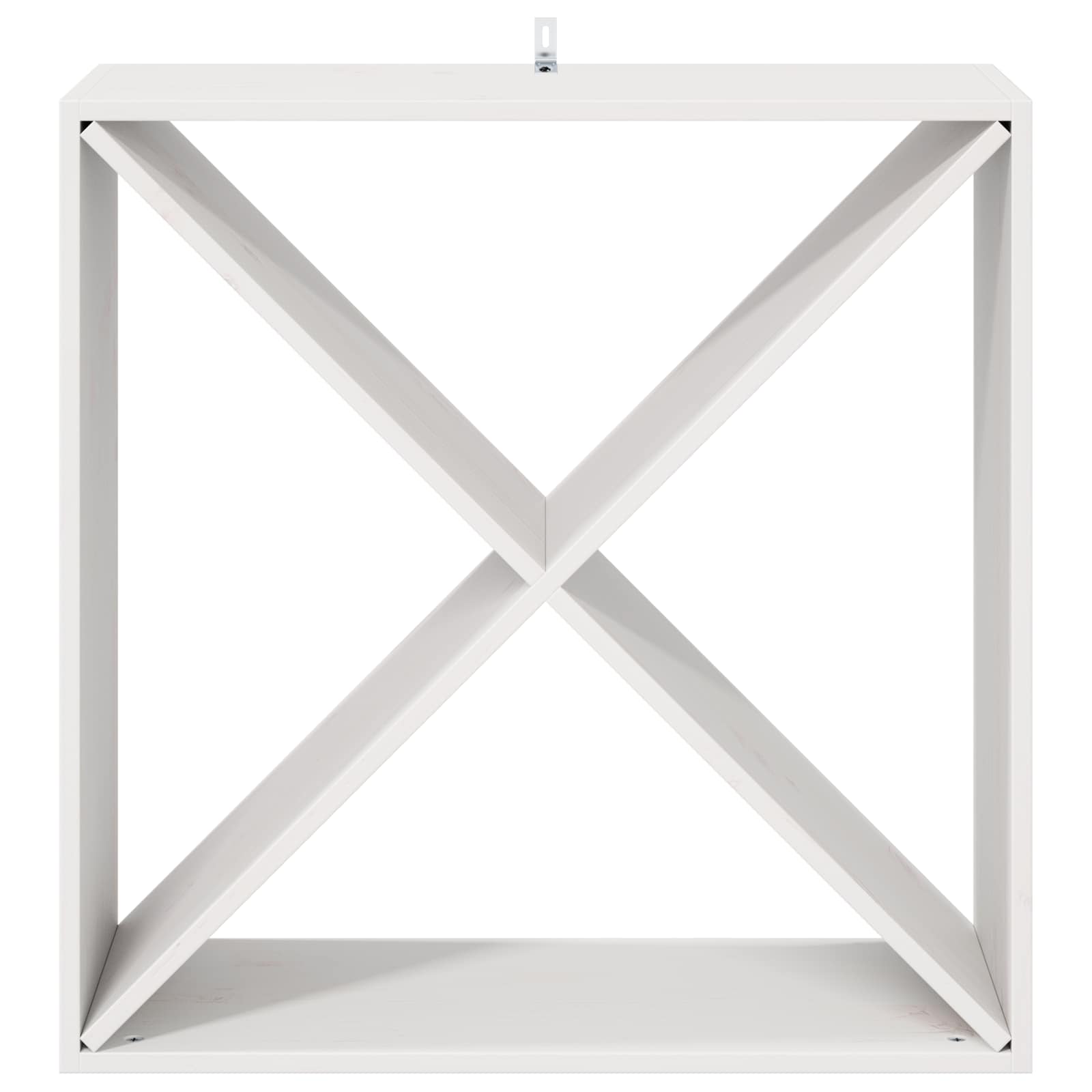 Wijnrek 4 pcs Wit 62 x 25 x 62 cm Massief grenenhout