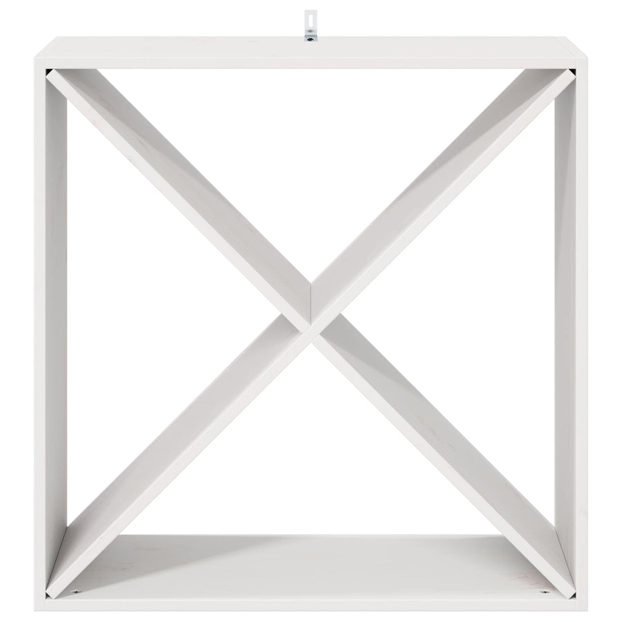 Wijnrek 4 pcs Wit 62 x 25 x 62 cm Massief grenenhout