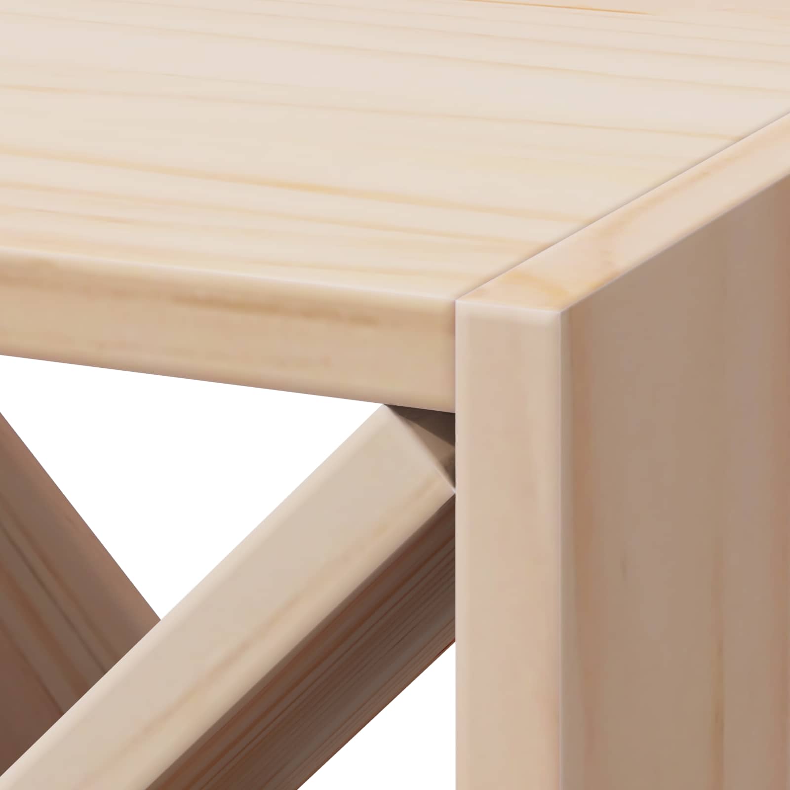 Wijnrek 2 pcs Naturel 62 x 25 x 62 cm Massief grenenhout