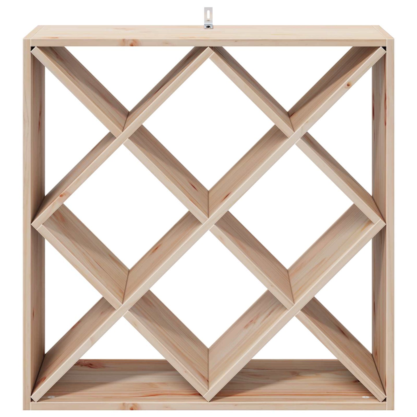 Wijnrek 2 pcs Naturel 62 x 25 x 62 cm Massief grenenhout