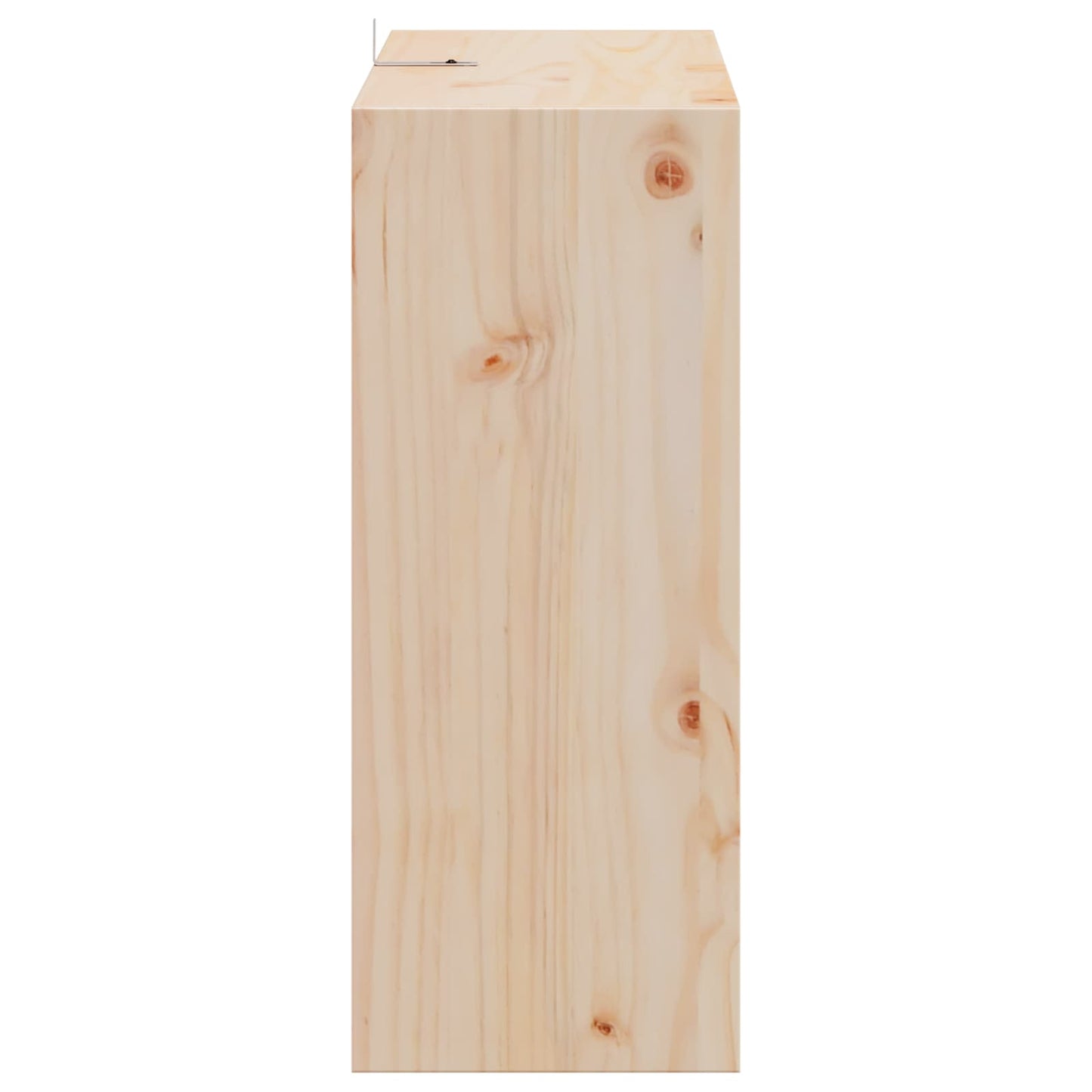 Wijnrek 2 pcs Naturel 62 x 25 x 62 cm Massief grenenhout