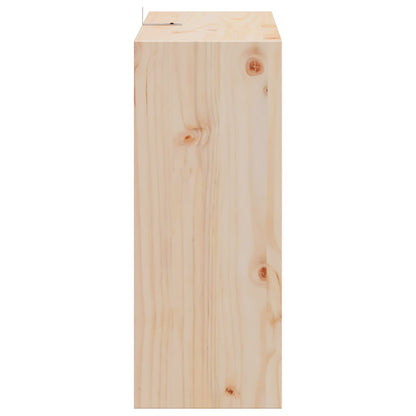 Wijnrek 2 pcs Naturel 62 x 25 x 62 cm Massief grenenhout