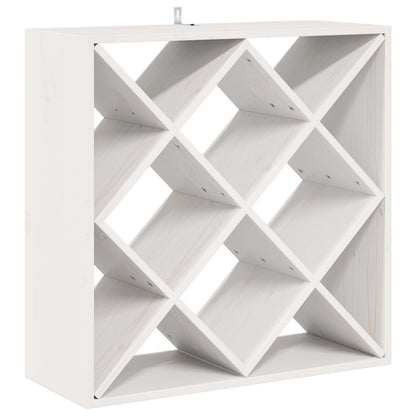 Wijnrek 2 pcs Wit 62 x 25 x 62 cm Massief grenenhout