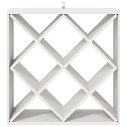 Wijnrek 2 pcs Wit 62 x 25 x 62 cm Massief grenenhout