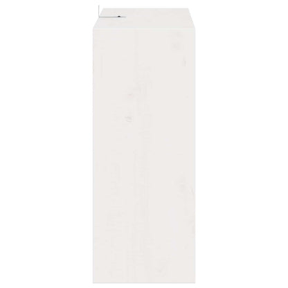Wijnrek 2 pcs Wit 62 x 25 x 62 cm Massief grenenhout