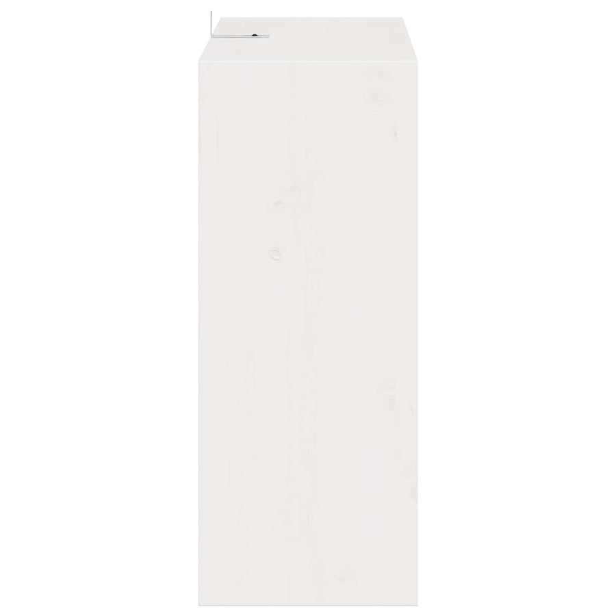 Wijnrek 2 pcs Wit 62 x 25 x 62 cm Massief grenenhout