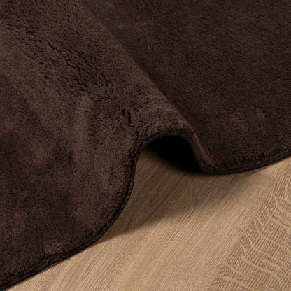 Vloerkleden Rechthoekig HUARTE Bruin 110 x 60 cm Polyester