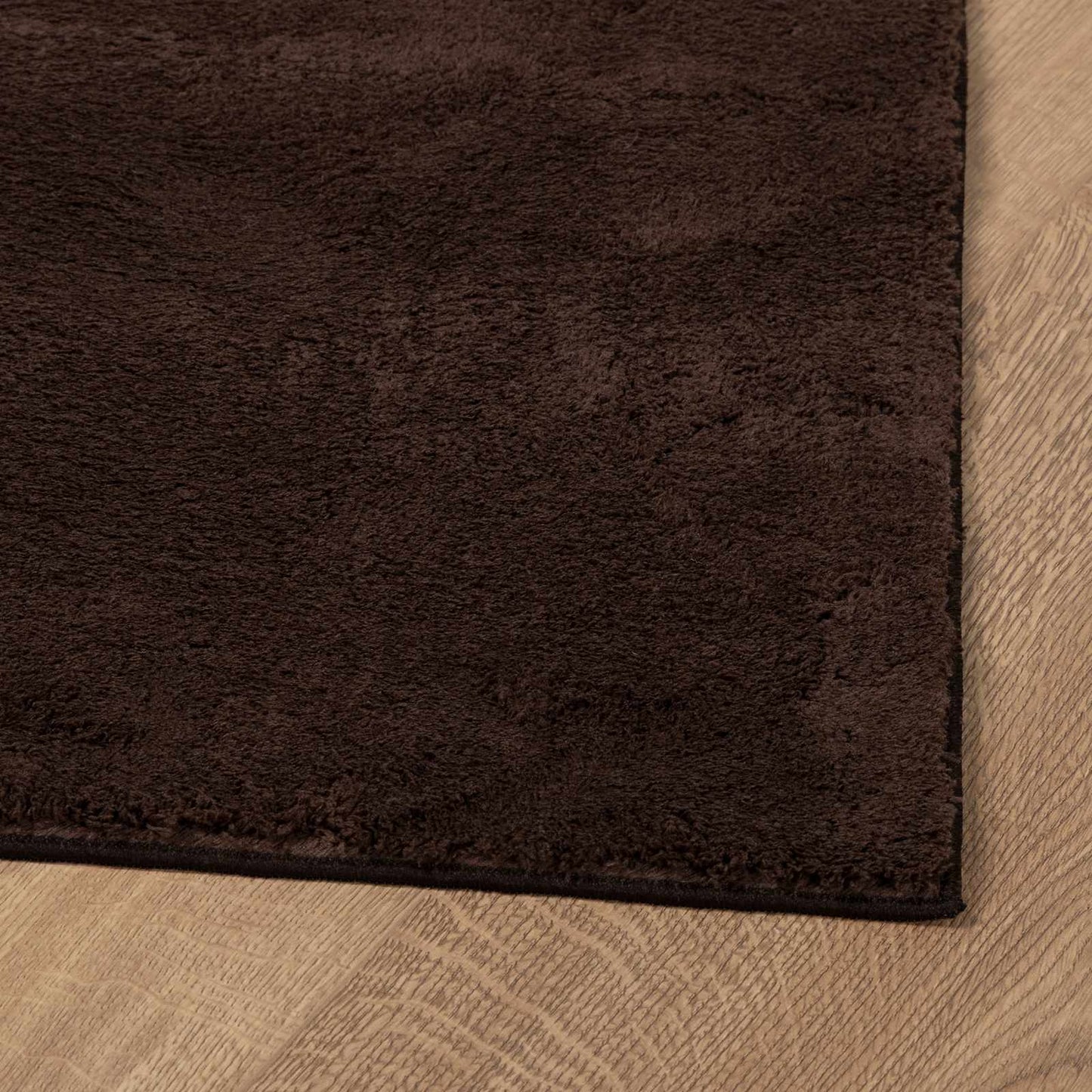 Vloerkleden Rechthoekig HUARTE Bruin 110 x 60 cm Polyester