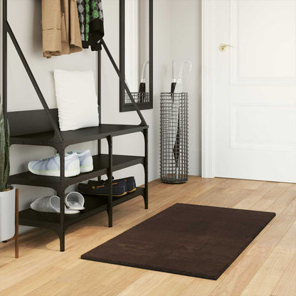 Vloerkleden Rechthoekig HUARTE Bruin 110 x 60 cm Polyester