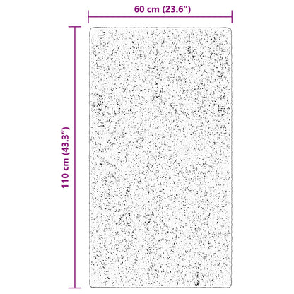 Vloerkleden Rechthoekig HUARTE Bruin 110 x 60 cm Polyester