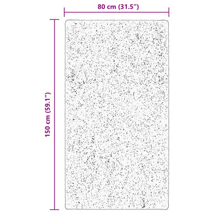 Vloerkleden Rechthoekig HUARTE Bruin 150 x 80 cm