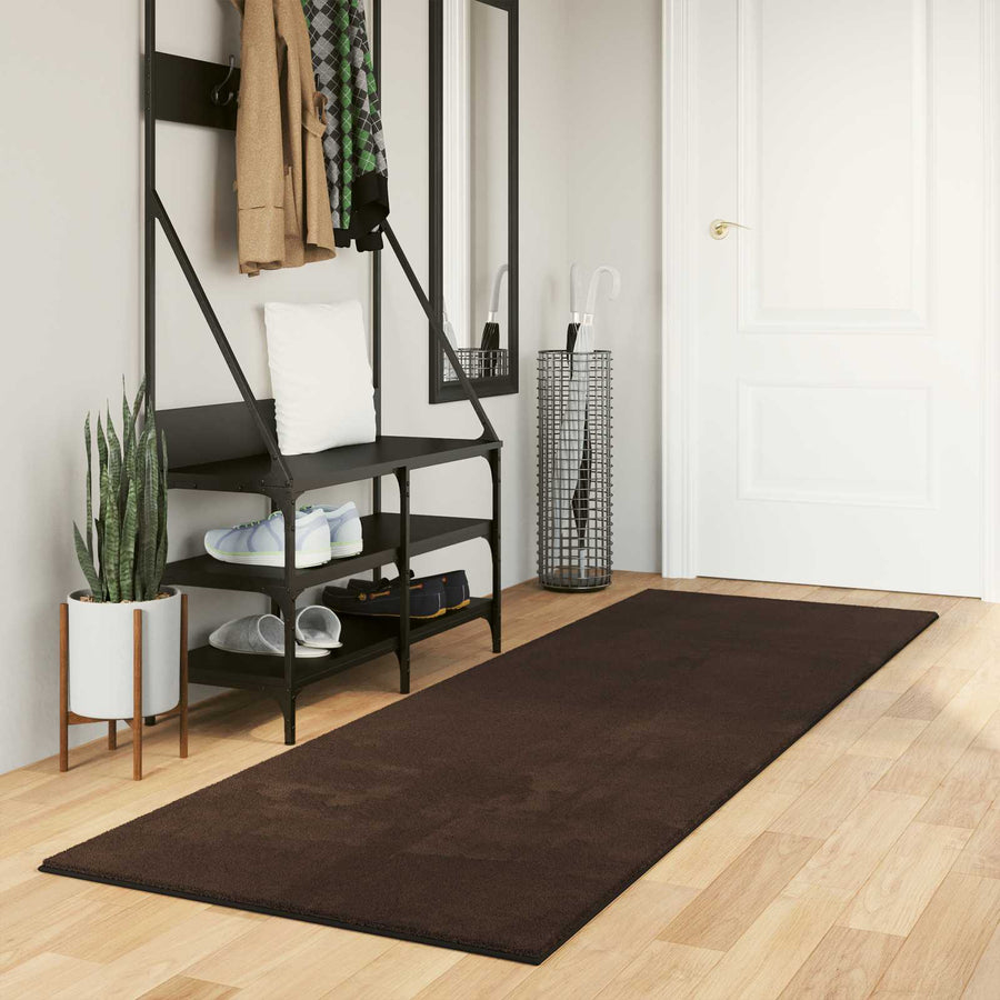 Vloerkleden Rechthoekig HUARTE Bruin 250 x 80 cm