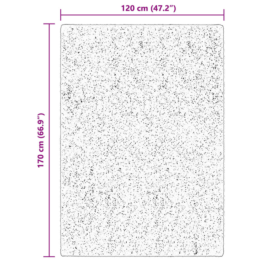 Vloerkleden Rechthoekig HUARTE Bruin 170 x 120 cm