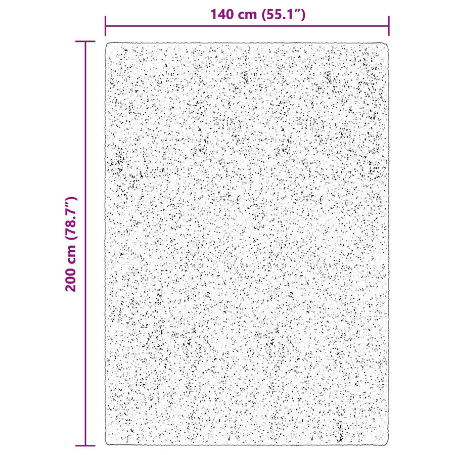 Vloerkleden Rechthoekig HUARTE Bruin 200 x 140 cm