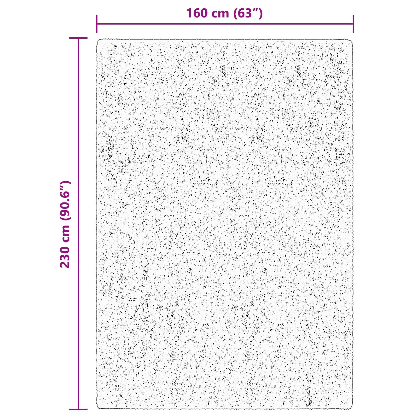 Vloerkleden Rechthoekig HUARTE Bruin 230 x 160 cm Polyester