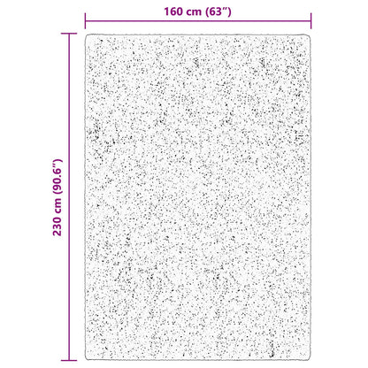Vloerkleden Rechthoekig HUARTE Bruin 230 x 160 cm Polyester