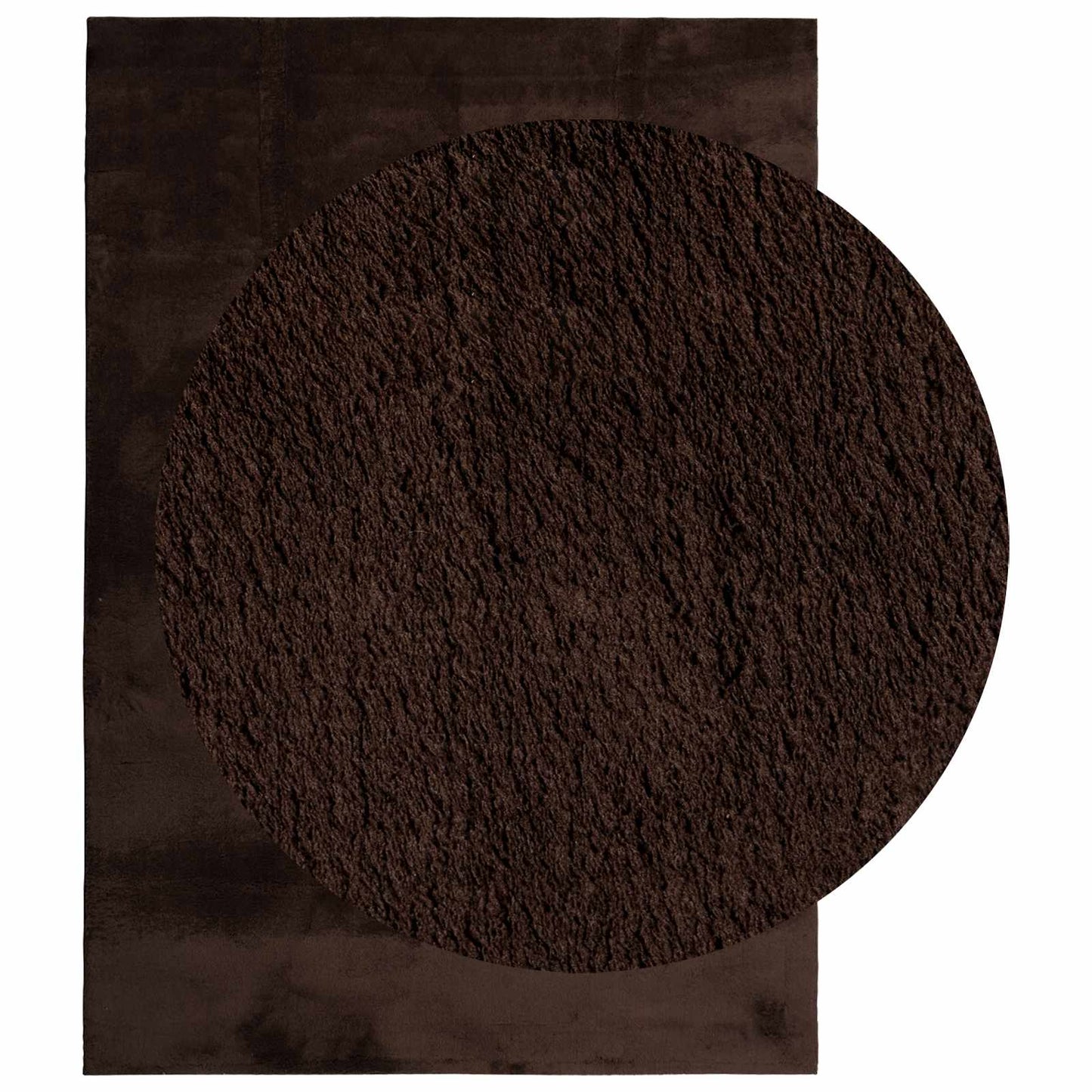 Vloerkleden Rechthoekig HUARTE Bruin 230 x 160 cm Polyester