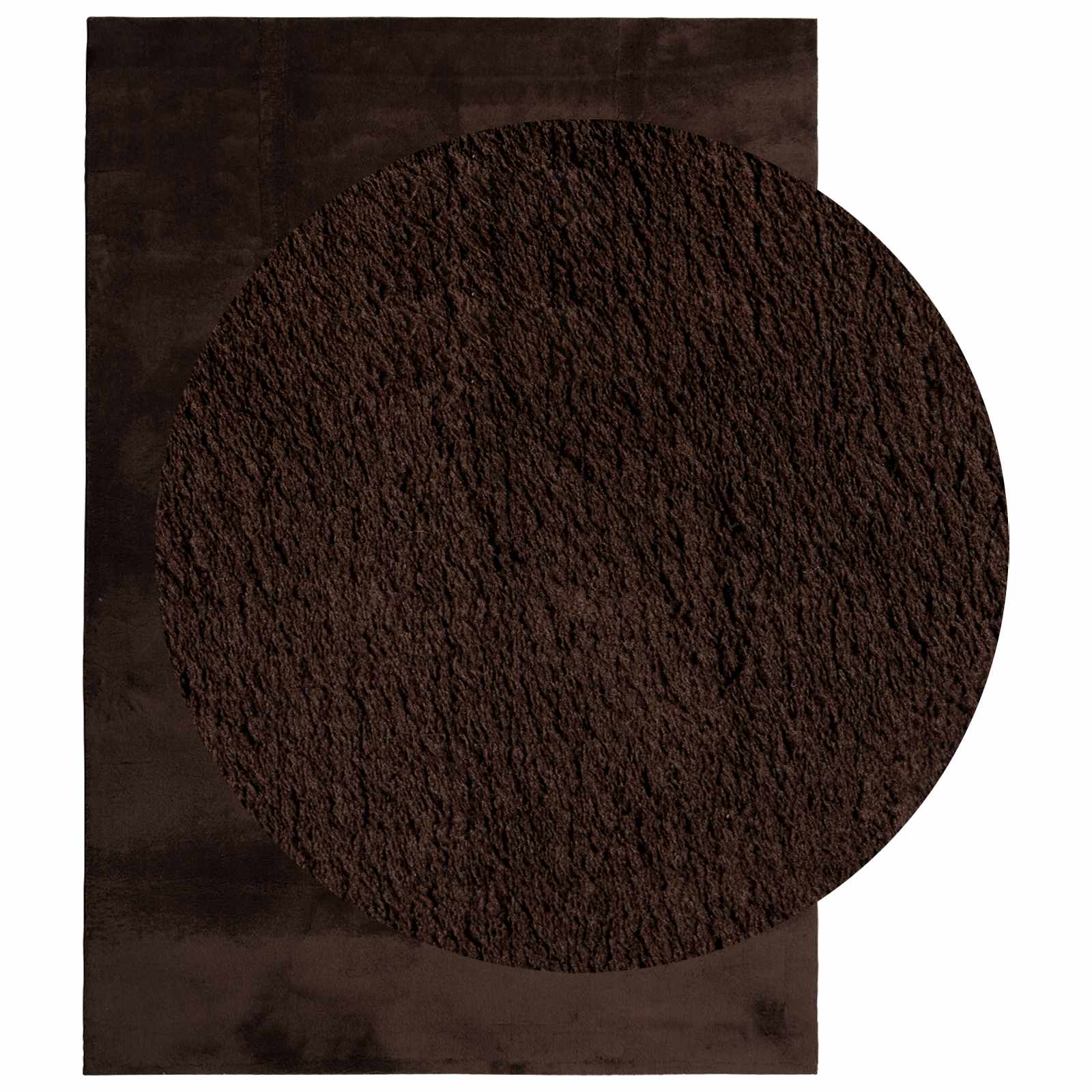 Vloerkleden Rechthoekig HUARTE Bruin 230 x 160 cm Polyester