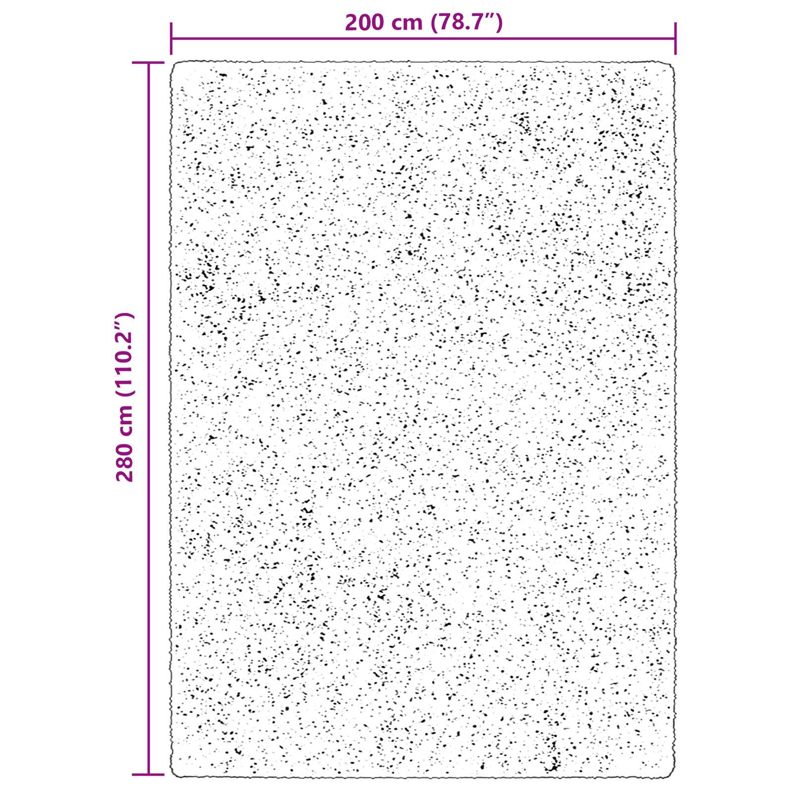 Vloerkleden Rechthoekig HUARTE Bruin 280 x 200 cm Polyester